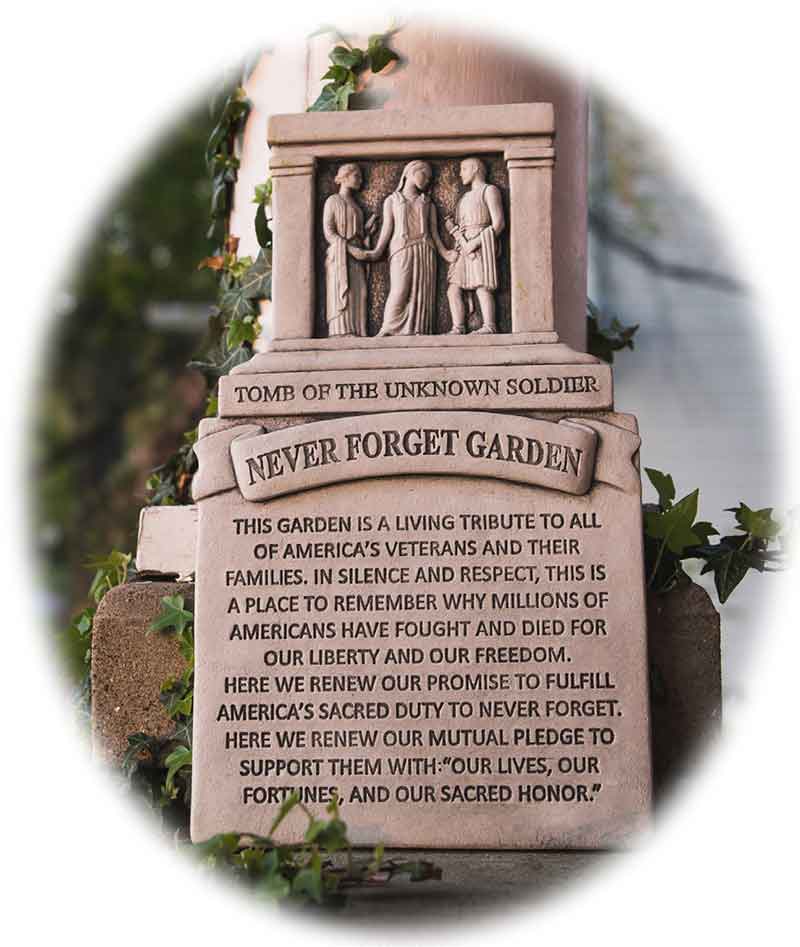 Never Forget Garden Marker
